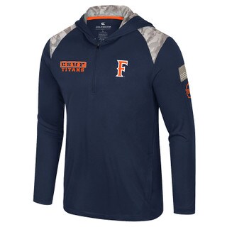 Colosseum Operation Hat Trick Booyah Quarter Zip Hooded Thermal